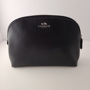 Black Coach Cosmetic Pouch